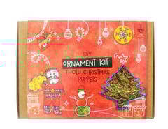 POTLI  DIY Ornament kit - Handmade Tholu Christmas Puppets - For 8 yrs - 80 yrs