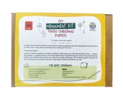 POTLI  DIY Ornament kit - Handmade Tholu Christmas Puppets - For 8 yrs - 80 yrs