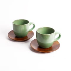 Courtyard-Bhor Tea Jade Cups (Set Of 2)