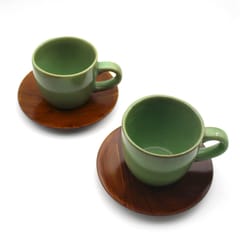 Courtyard-Bhor Tea Jade Cups (Set Of 2)
