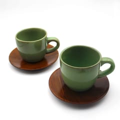 Courtyard-Bhor Tea Jade Cups (Set Of 2)