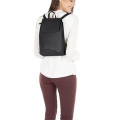 Mona B Convertible Backpack for Offices Schools and Colleges with Stylish Design for Women (Black)