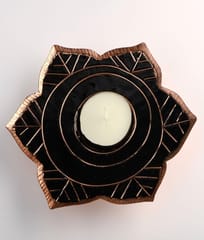 Ekibeki-Deeva Copper Enamel Tealight (Set of 2)