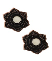Ekibeki-Deeva Copper Enamel Tealight (Set of 2)