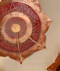 Ekibeki-Diya Stand - Large (Red) | Archana Samai