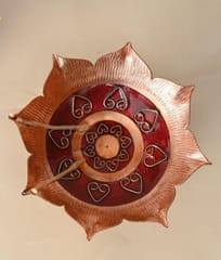 Ekibeki-Diya Stand - Small (Red) | Archana Samai