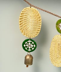 Ekibeki-Jhankaar Golden Grass Green Toran