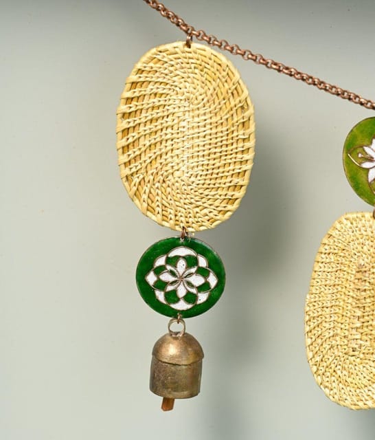 Ekibeki-Jhankaar Golden Grass Green Toran
