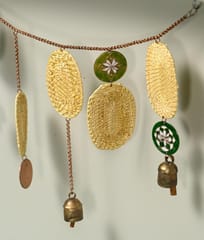 Ekibeki-Jhankaar Golden Grass Green Toran
