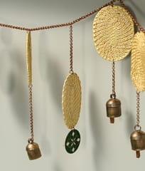 Ekibeki-Jhankaar Golden Grass Green Toran