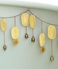 Ekibeki-Jhankaar Golden Grass Black & Yellow Toran
