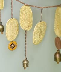 Ekibeki-Jhankaar Golden Grass Black & Yellow Toran