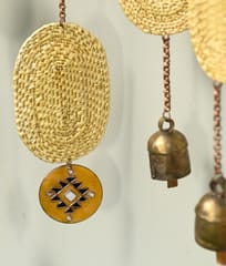 Ekibeki-Jhankaar Golden Grass Black & Yellow Toran