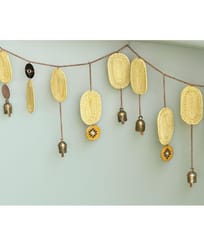 Ekibeki-Jhankaar Golden Grass Black & Yellow Toran