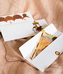 Ekibeki-Set of 6 Celebration Handmade Gift Envelopes in Chitrakathi