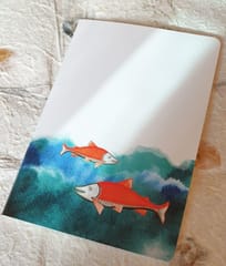 Ekibeki-Notebooks "Ocean Series" Set of 6 Patchitra Softbound A6 size