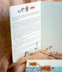 Ekibeki-Notebook "Ocean Series" Hawksbill Sea Turtle in Patchitra Softbound (Single)