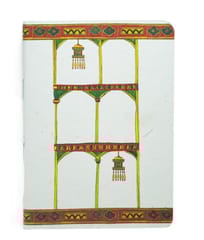 Ekibeki-Notebook , Arches and Lanterns in Chitrakathi A6 Softbound  (Single)