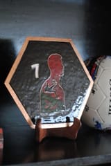 Ekibeki - Copper Enamel Ronaldo Wall Plate