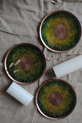 Ekibeki - Lakire Koyari Black Wallplate cum Candle Holder