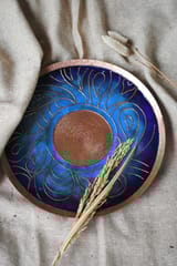 Ekibeki - Lakire Koyari Blue Wallplate cum Candle Holder