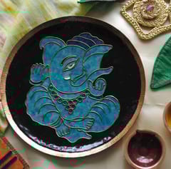 Ekibeki - Ekadanta Ganesha Wallplate Black