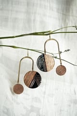 Ekibeki - Ekibeki Mobile Suntop Copper Enamel Earrings (1 Pair)