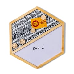 IVEI Hexagon Whiteboard, Metal board and Pinboard - Set of 2 - Yellow