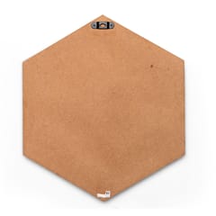 IVEI Hexagon Whiteboard, Metal board and Pinboard - Set of 2 - Yellow