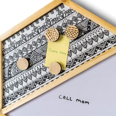 IVEI Hexagon Whiteboard, Metal board and Pinboard - Set of 2 - Yellow