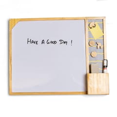 IVEI Metal board, Pinboard, Whiteboard with Calendar - Set of 2- Dark Blue