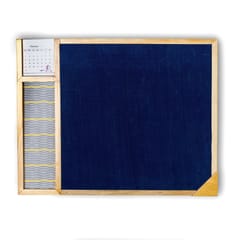 IVEI Metal board, Pinboard, Whiteboard with Calendar - Set of 2- Dark Blue