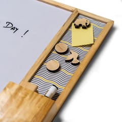 IVEI Metal board, Pinboard, Whiteboard with Calendar - Set of 2- Dark Blue