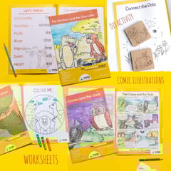 IVEI Set of 8 Panchatantra Books with 2 DIY Magnets