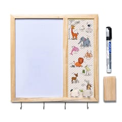 IVEI - Kids Metal Board Whiteboard with Hooks