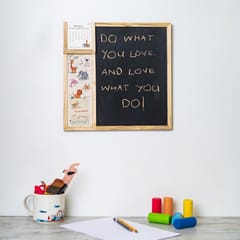 IVEI - Kids Metal Board & Blackboard with Calendar