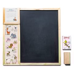 IVEI - Kids Metal Board & Blackboard with Calendar