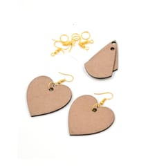IVEI MDF Box Pack with 2 Pair Earrings, Cut outs, Toran and 2 Photo magnet