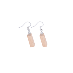 IVEI WOODEN 3D EARRINGS CUBOIDS & CONES - SET OF 8