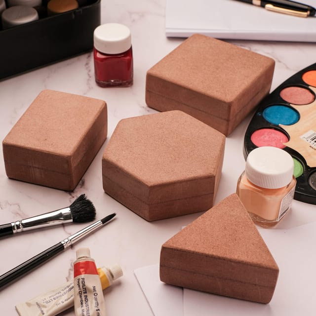 IVEI MDF MIXED SHAPES PAPER WEIGHTS - SET OF 4