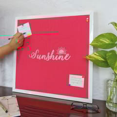 IVEI Framed Pin Board Bulletin Board for Wall