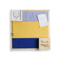 IVEI Dual Colour Pin Board with Calendar and Pen stand with Quote
