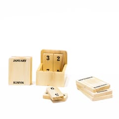 IVEI Wooden Perpetual Standing Desk Calendar