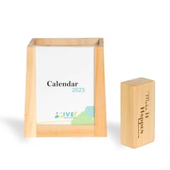IVEI Desk Organizer with Monthly Calendar and Paper Weight