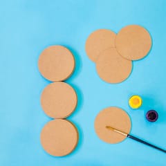 IVEI MDF Round Coasters (3mm) -Set of 20