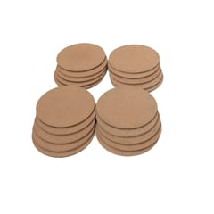 IVEI MDF Round Coasters (3mm) -Set of 20