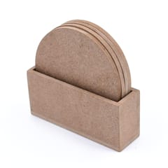 IVEI MDF Round Coasters with Vertical Holder