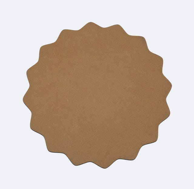 IVEI MDF Scallop Round Placemat - Set 0f 2