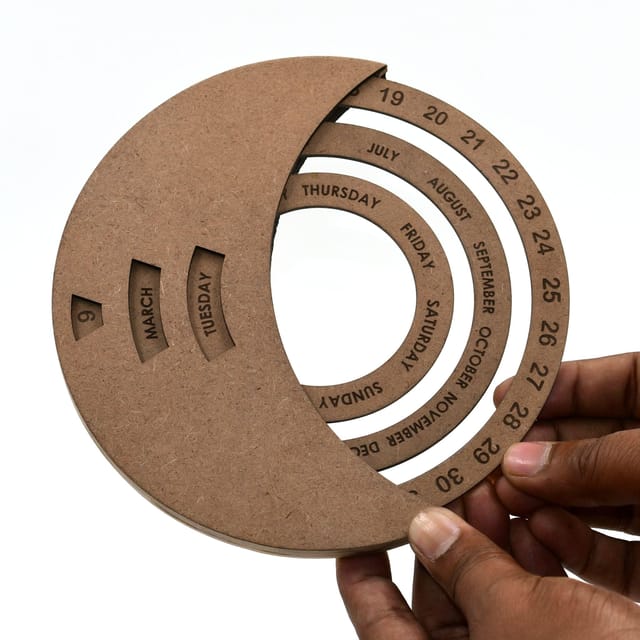 IVEI MDF Circular Perpetual Calendar