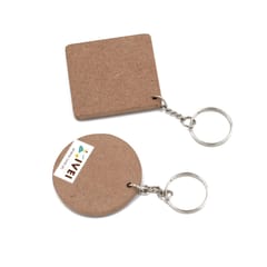 IVEI MDF Key Chains - Square and Round Shaped - Set of 20